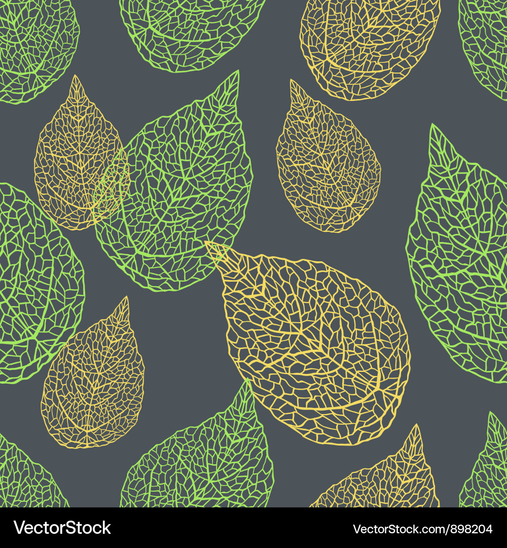 Elegant Leaf Pattern Vector Image