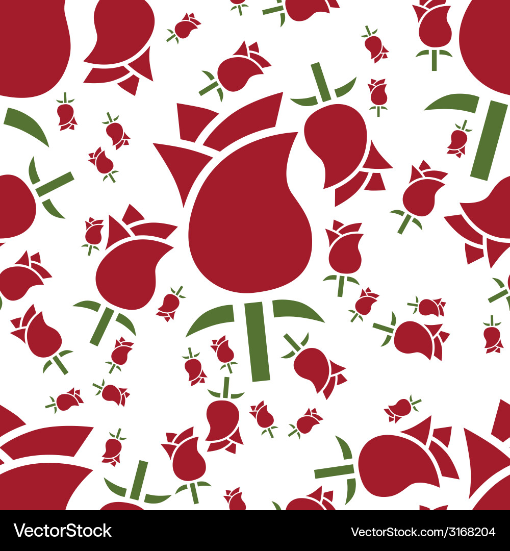 Rose seamless pattern Vector Image