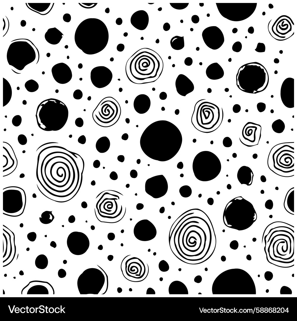 Seamless pattern of chaotic shapes and lines Seamless pattern of chaotic shapes and lines Vector Image