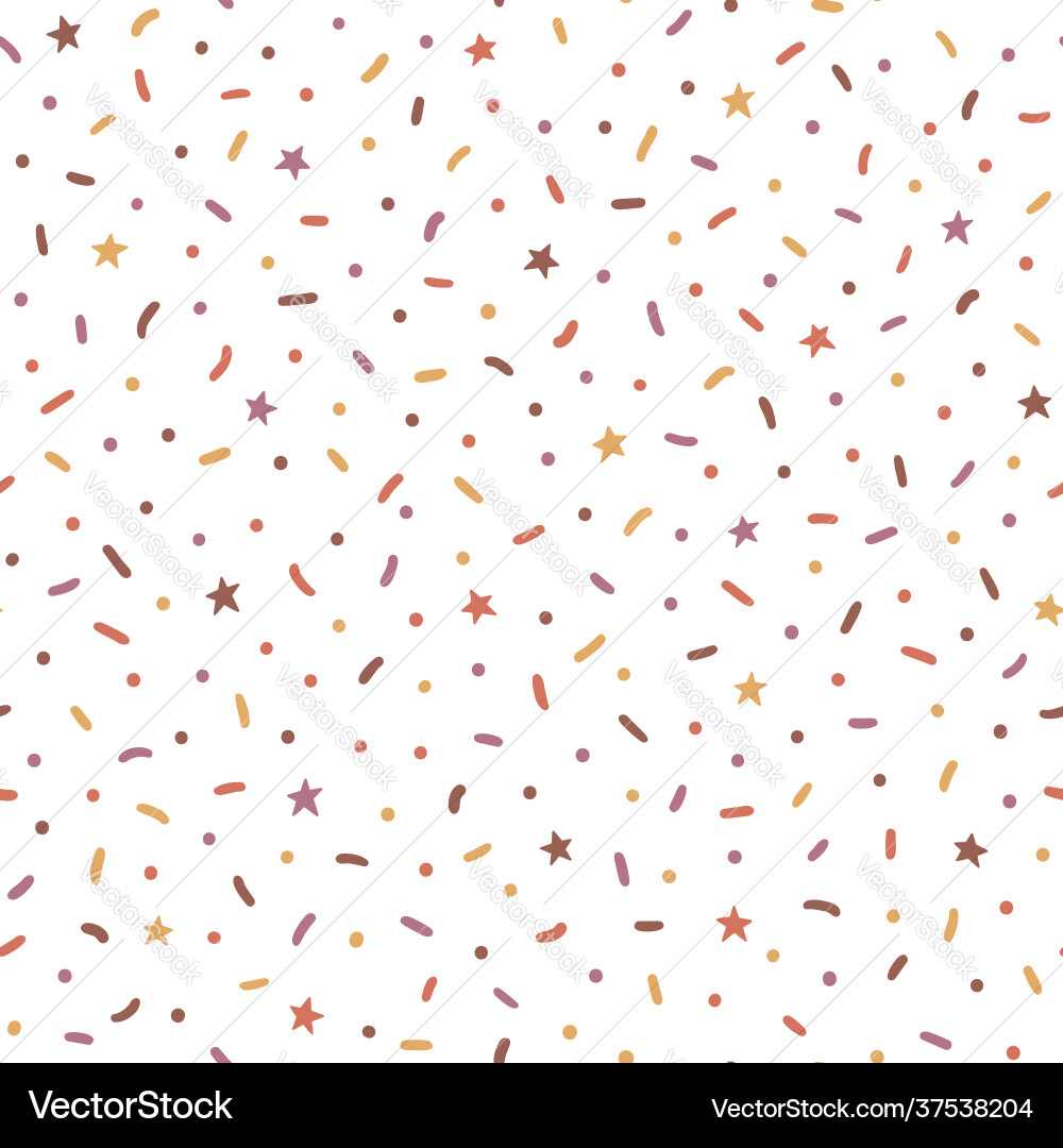 Sprinkles seamless background vector image