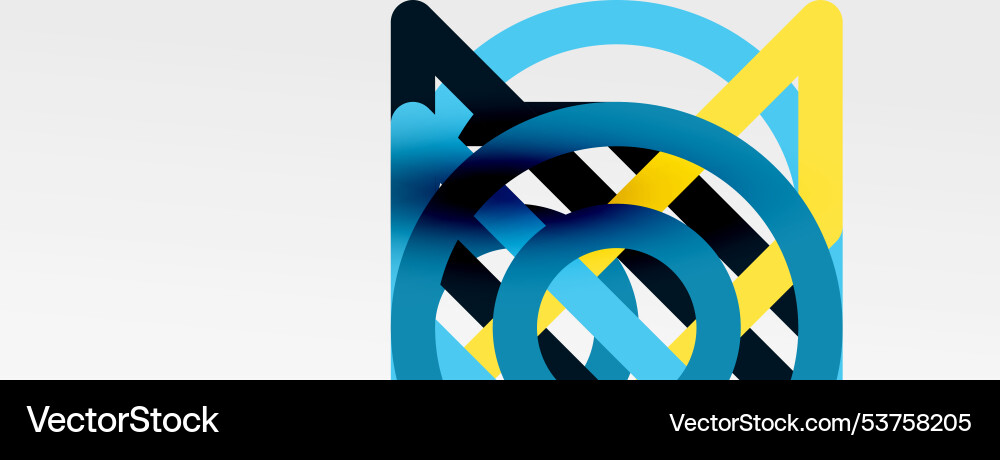 Abstract background - colorful circle lines Abstract background - colorful circle lines Vector Image