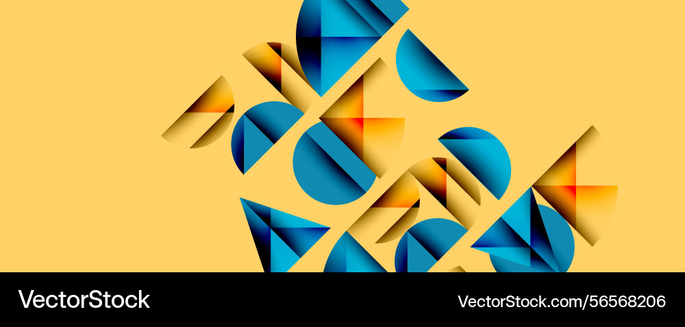 Abstract geometric shapes overlap creating Abstract geometric shapes overlap creating vector image