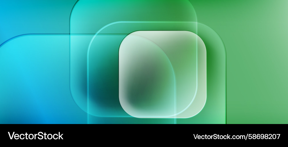 Abstract composition overlapping rounded squares Abstract composition overlapping rounded squares Vector Image