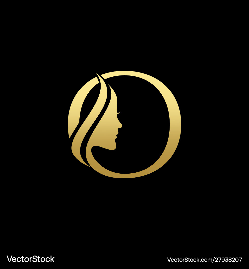 Brief an Schönheit Frauen Gesicht Logo Design Brief an Schönheit Frauen Gesicht Logo Design vektorbild