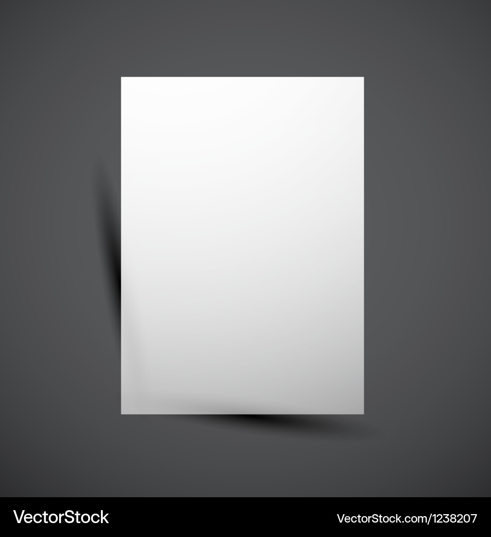 Modern Web Box with Shadow vector image