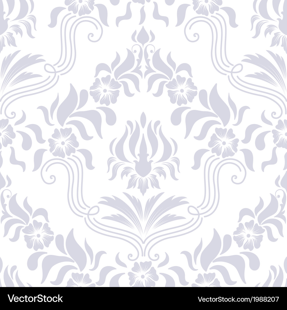 Vintage damask seamless pattern element Royalty Free Vector
