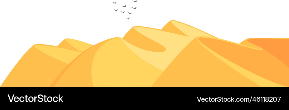 Vogelkomposition in der Wüste Vogelkomposition in der Wüste vektorbild