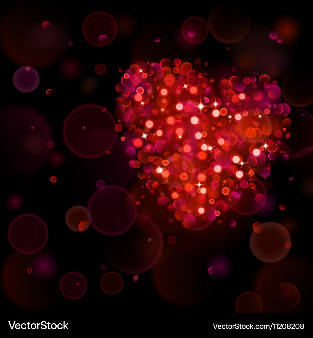 Abstract background with heart Vector Image