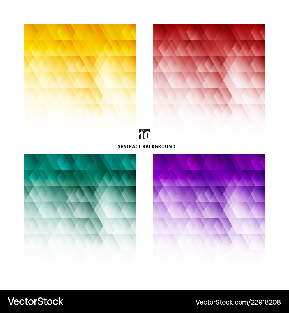 Abstract Geometric Hexagon Patterns vector image