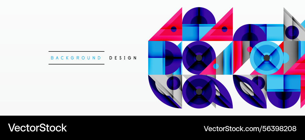 Abstract geometric shapes overlap creating Abstract geometric shapes overlap creating vector image