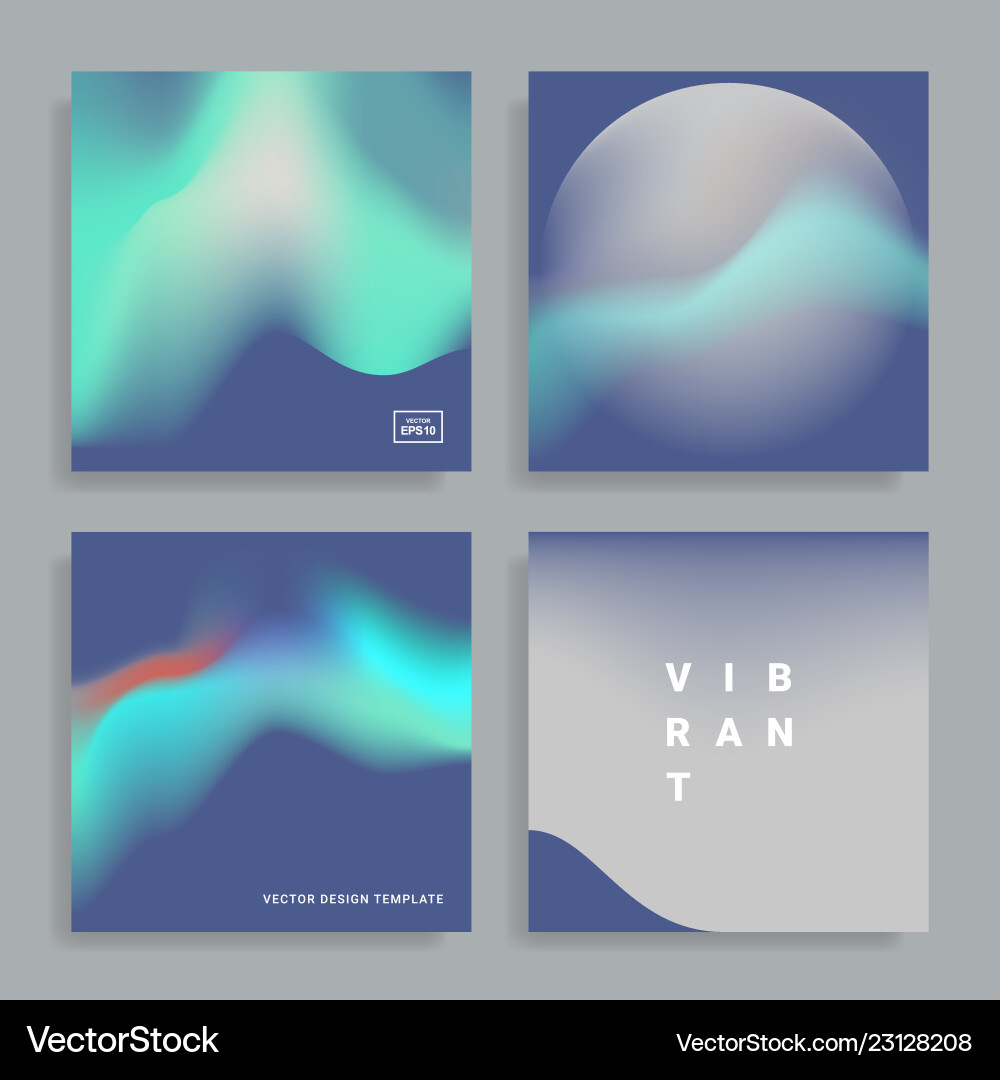 Gradient Shape Backgrounds vector image
