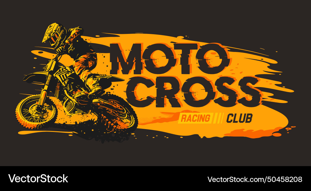 Motocross Extremsportfahrer mit Abstrakt Motocross Extremsportfahrer mit Abstrakt vektorbild