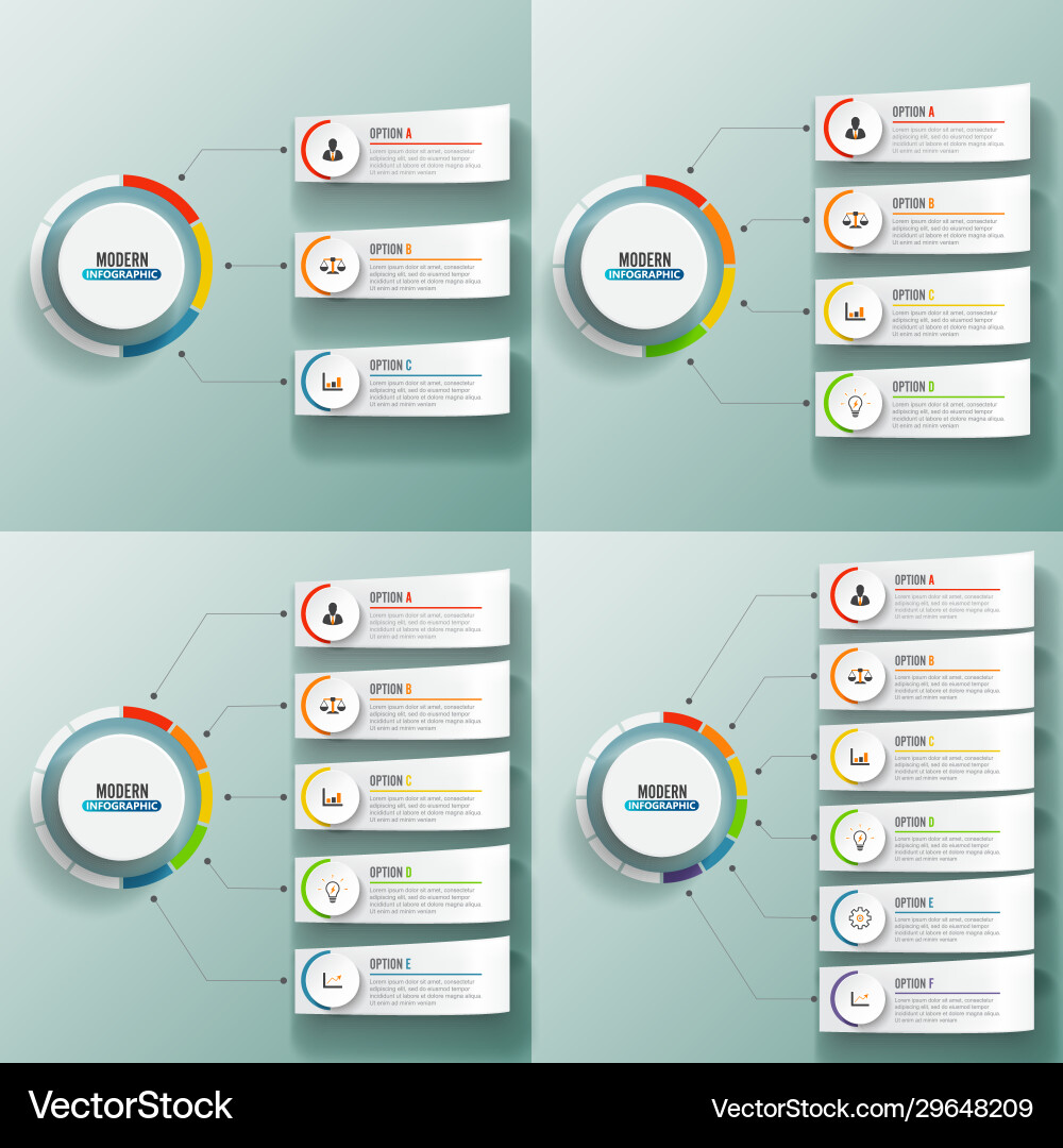 Abstract elements graph infographic template Abstract elements graph infographic template vector image