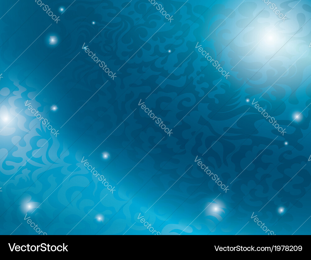 Blue background with abstract tracery Vector Image