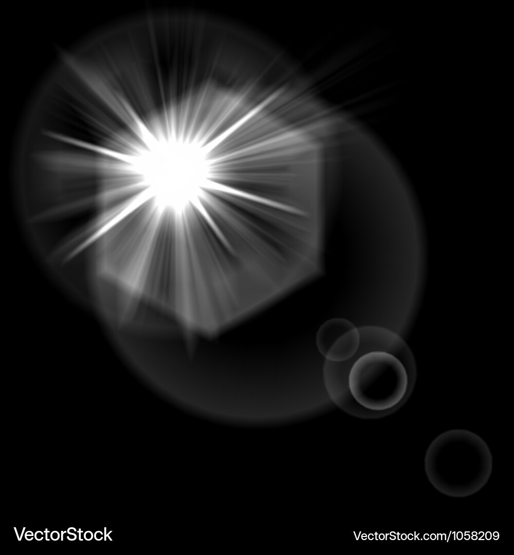 Dynamic Light Burst Effect vector image
