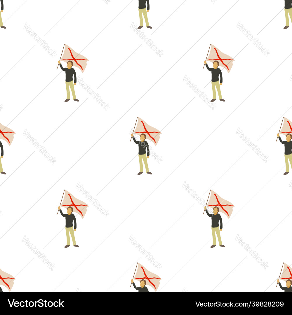 Man protest pattern seamless Vector Image