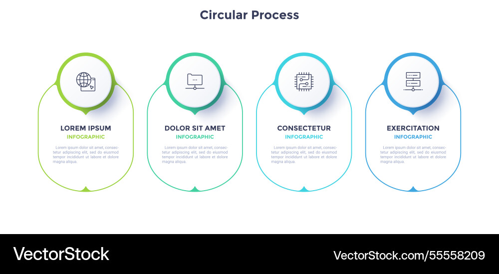 Modern infographic template Vector Image