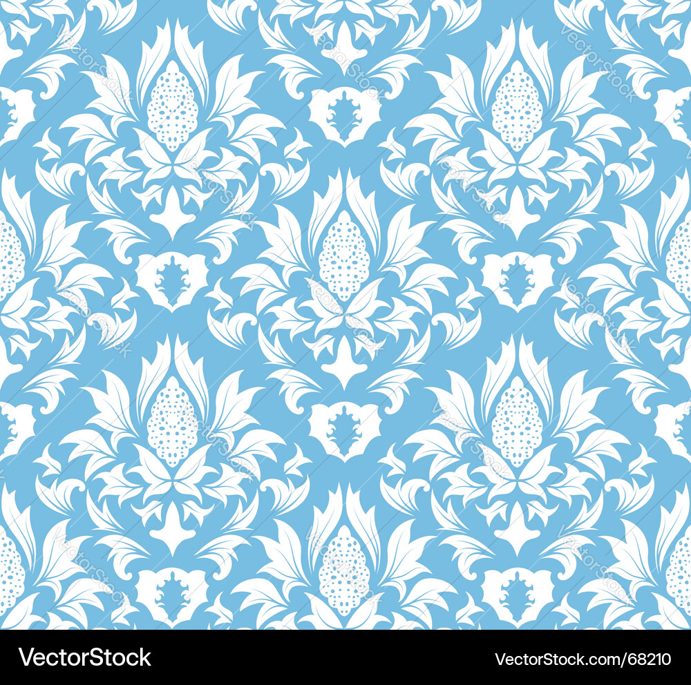 Damask background vector image