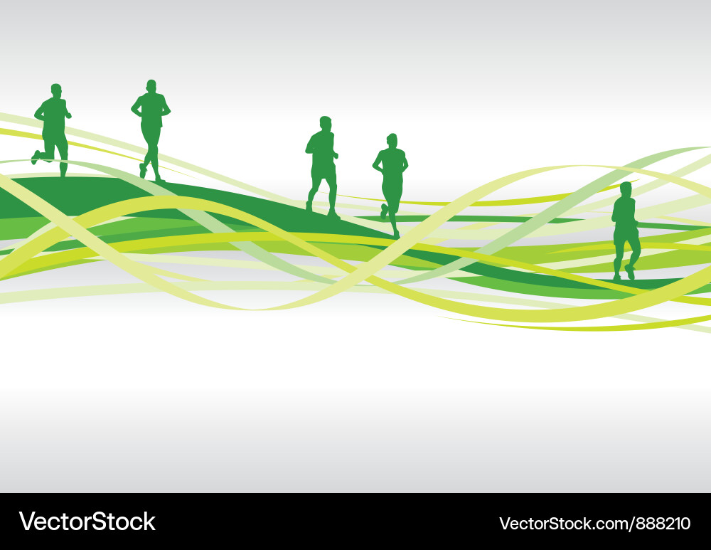 Running Spirals Abstract Background Vector Image