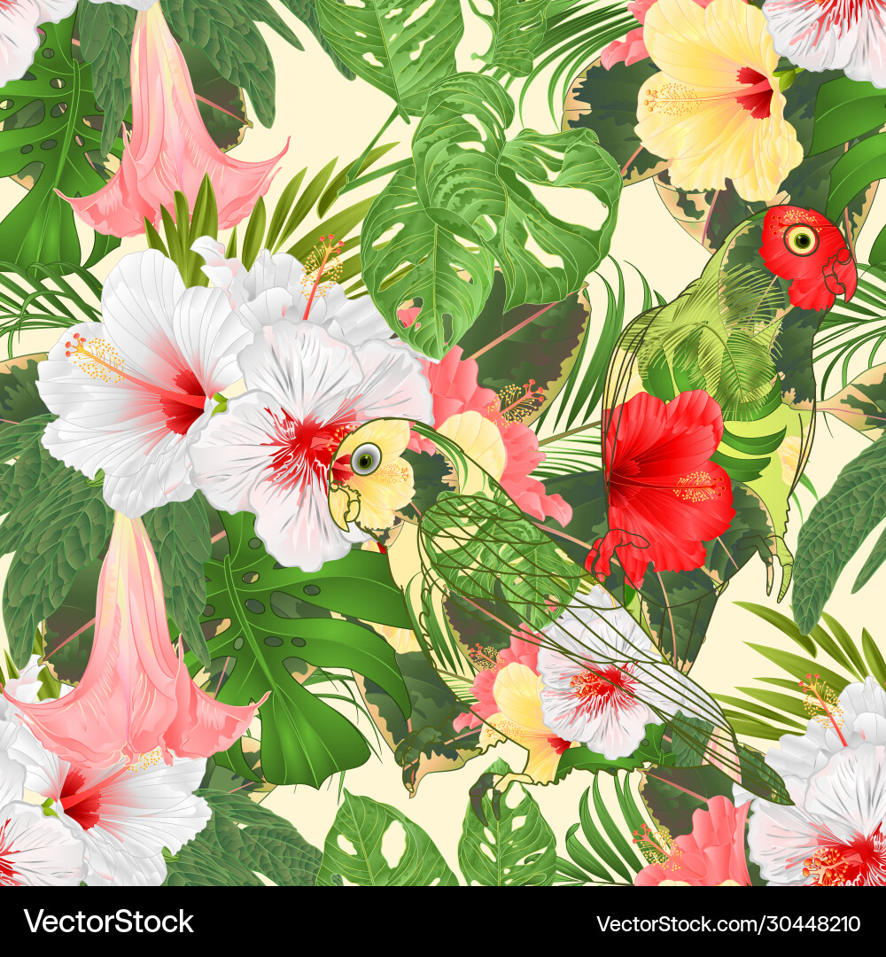 Seamless texture parrots agapornis lovebird Seamless texture parrots agapornis lovebird vector image