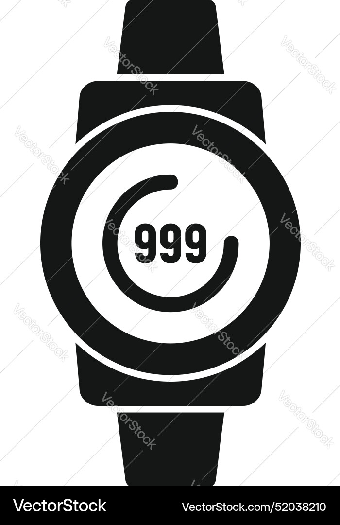Smartwatch showing loading icon while updating Smartwatch showing loading icon while updating vector image
