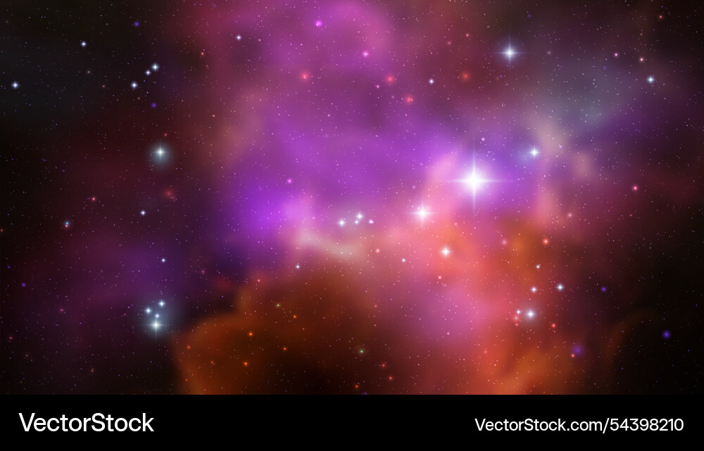 Space background with realistic nebula Space background with realistic nebula vector image