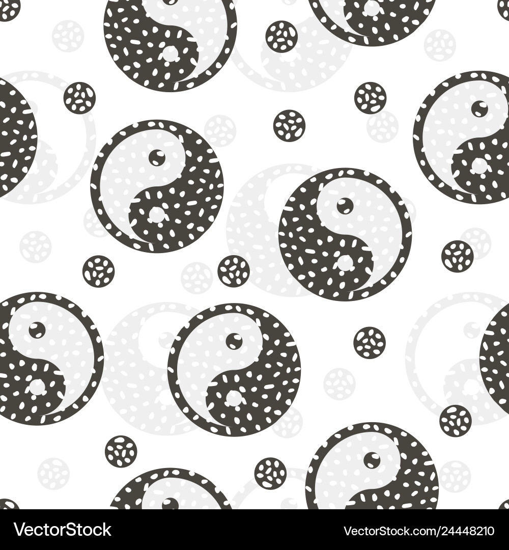 Yin Yang Abstract Pattern Vector Image