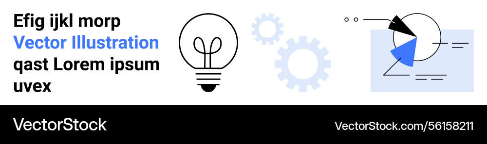 Abstract concepts with a lightbulb gears Abstract concepts with a lightbulb gears vector image
