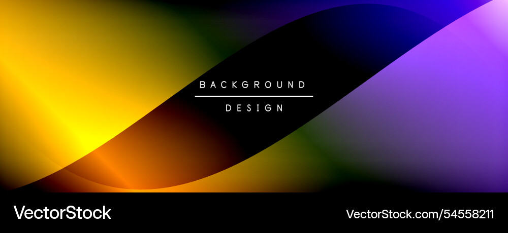 Bright rainbow style color gradient with curve Bright rainbow style color gradient with curve Vector Image