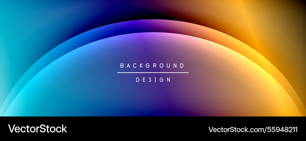 Bright rainbow style color gradient with curve Vector Image