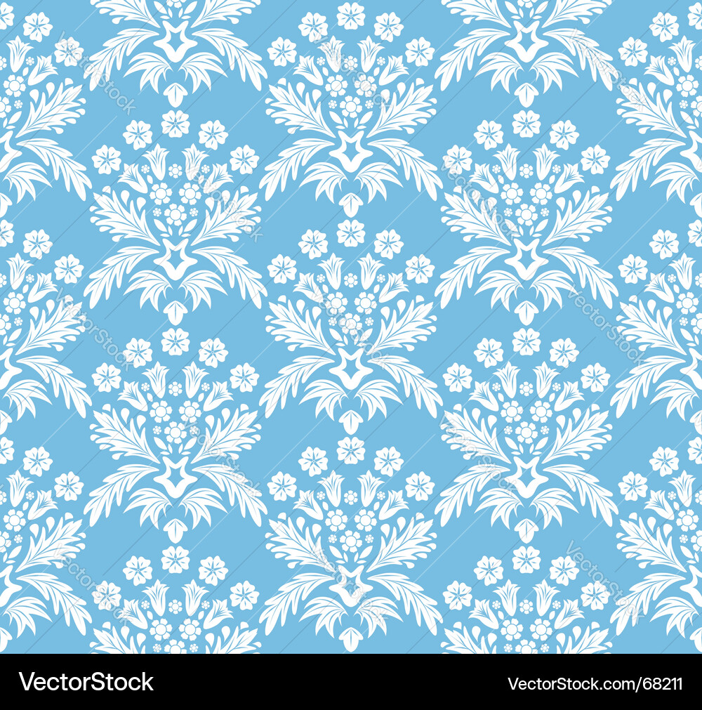 Damask background vector image