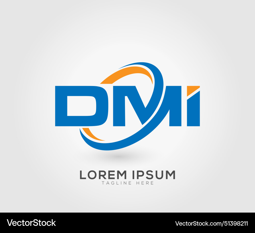 Dmi letter logo design template Royalty Free Vector Image