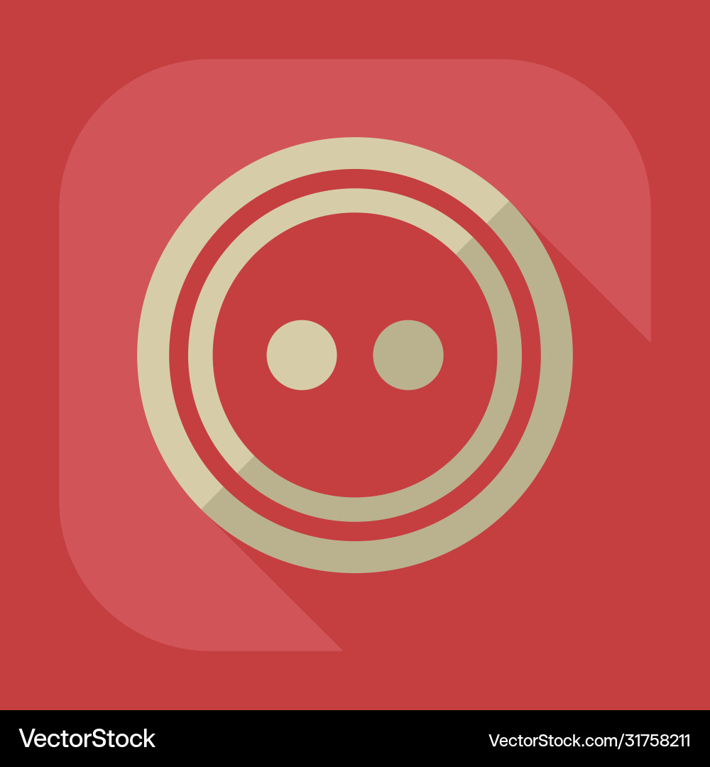Flat modern design with shadow icon buttons vector image