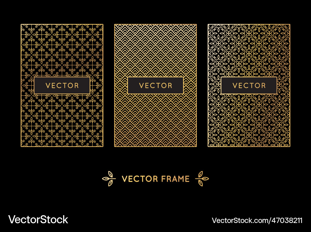 Set of design elements labels Set of design elements labels vector image