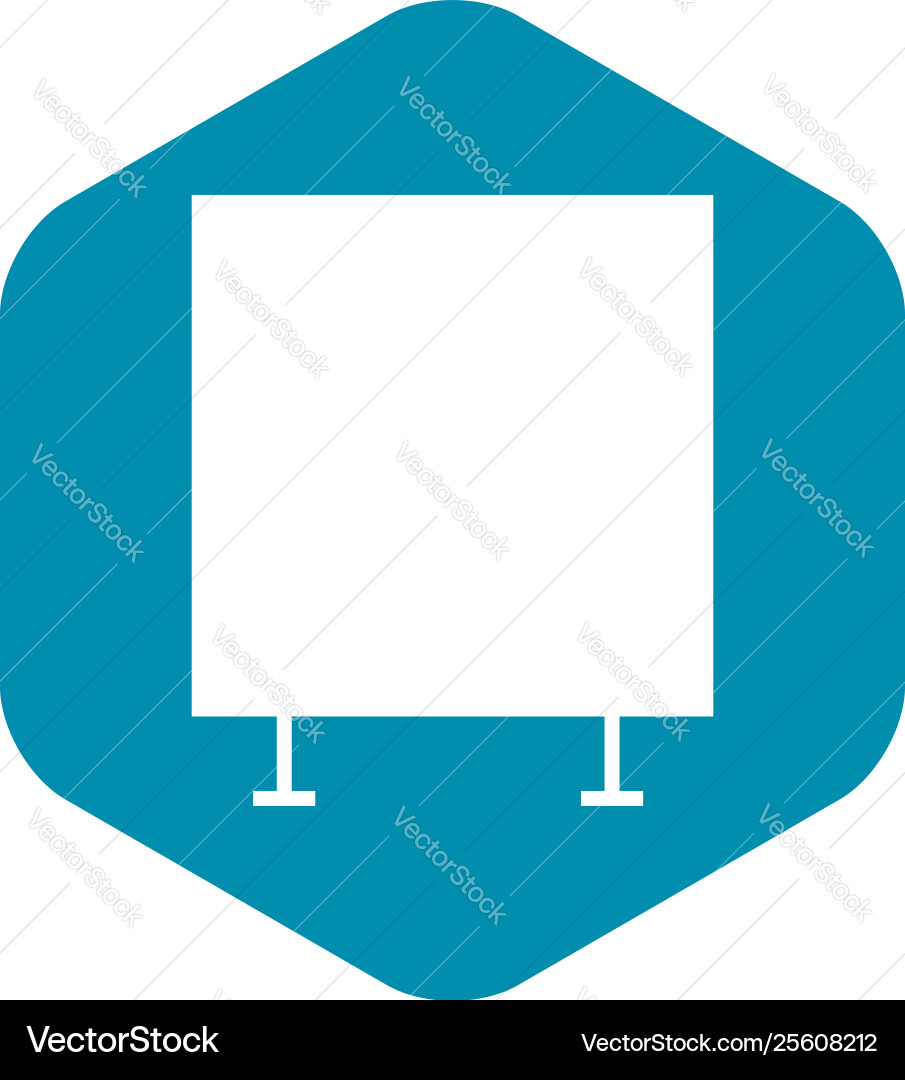 Graph board icon simple style Vector Image