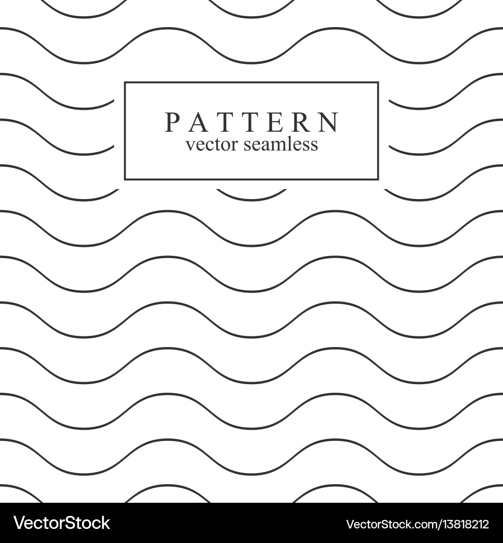 Minimalist Wave Pattern vector image