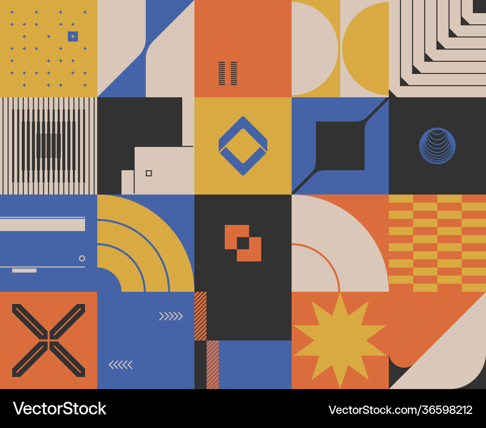 Retro future abstract pattern Retro future abstract pattern vector image
