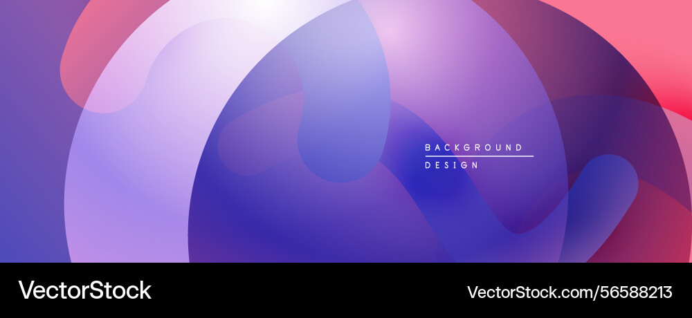 Abstract fluid shapes overlap creating vibrant Abstract fluid shapes overlap creating vibrant vector image
