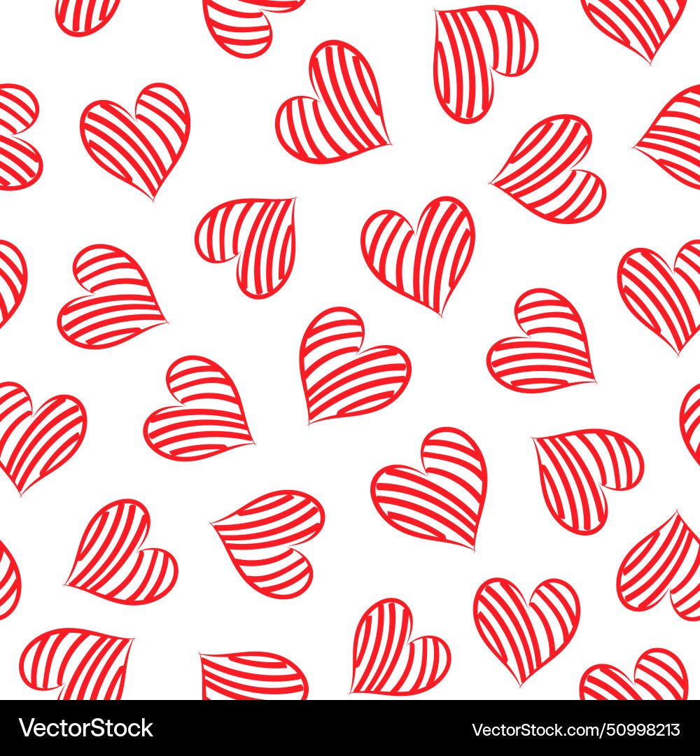 Abstract seamless pattern with hearts Abstract seamless pattern with hearts vector image