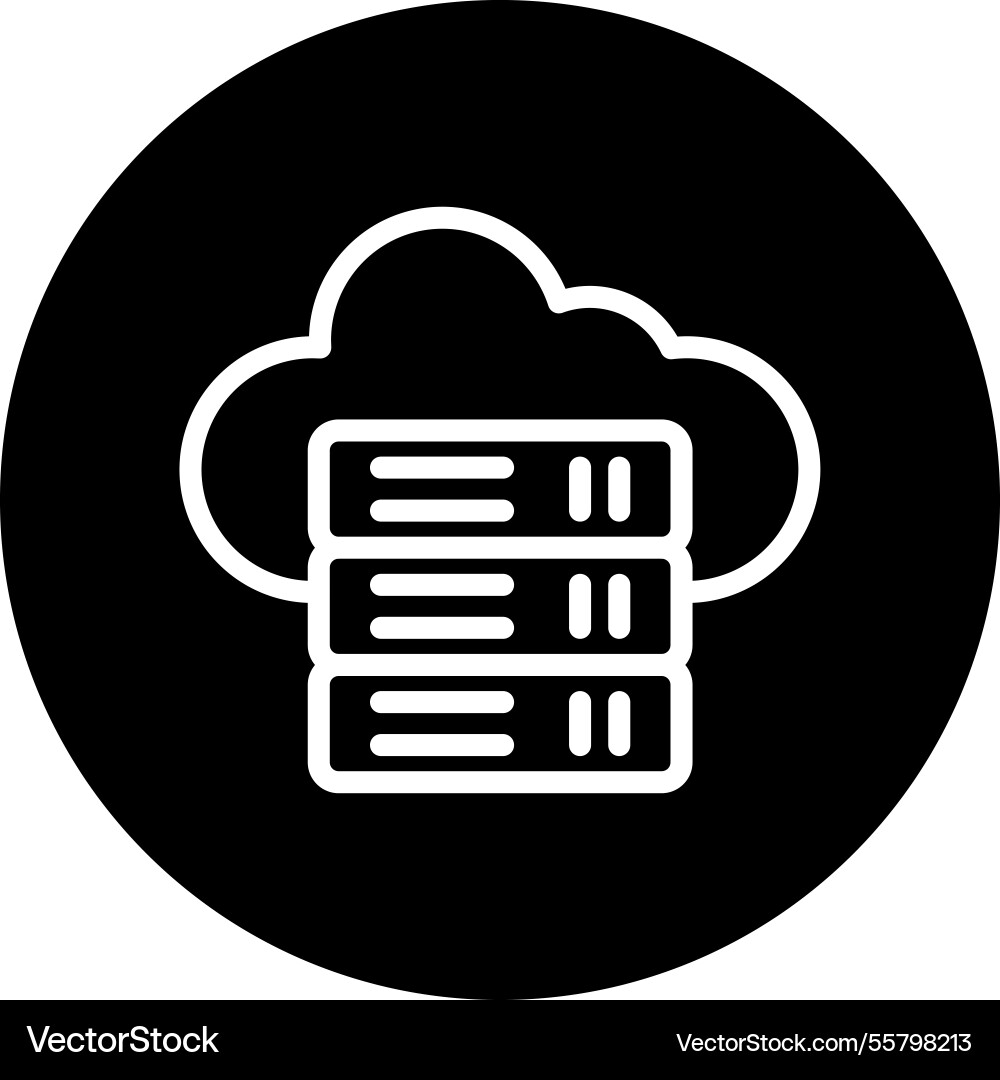 Database icon design vector image