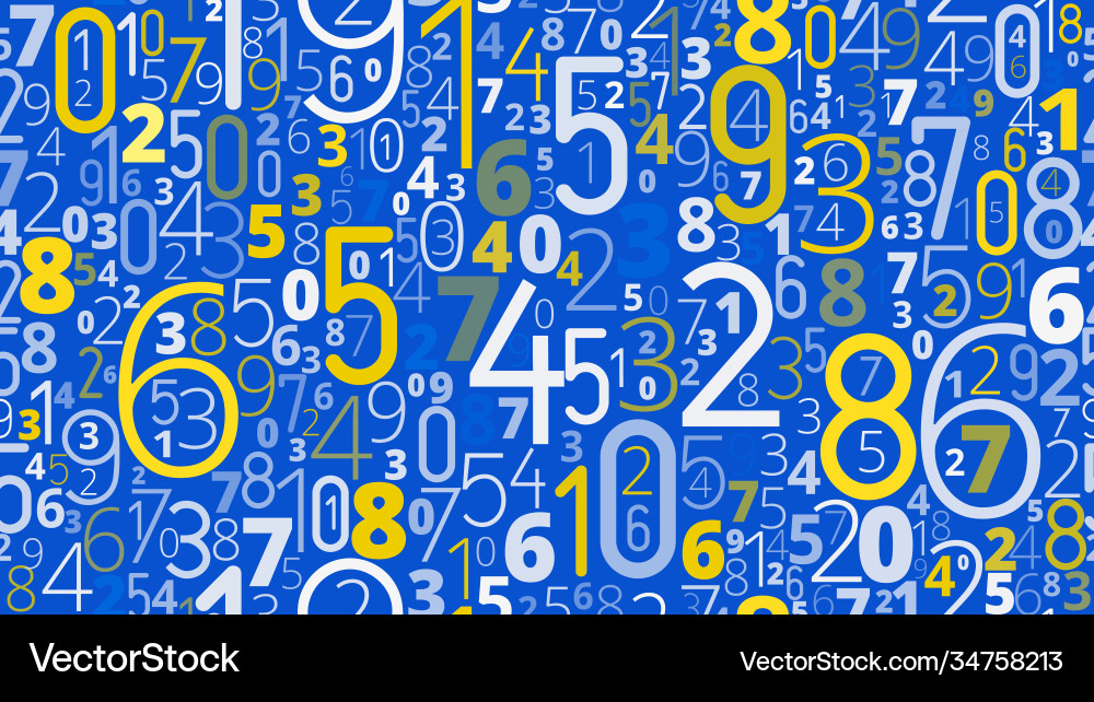 Numeric Code Seamless Texture vector image