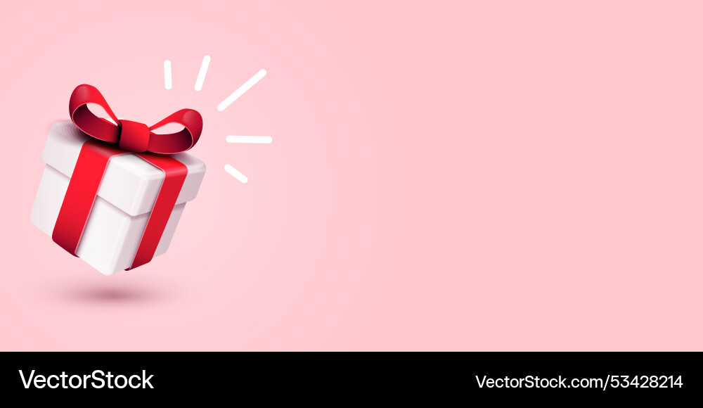 3d Geschenkbox mit leerem Platz für Werbung 3d Geschenkbox mit leerem Platz für Werbung vektorbild
