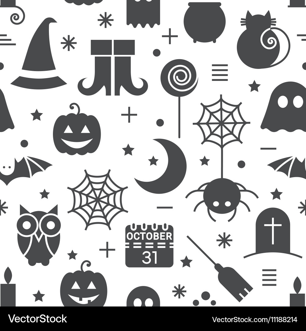 Halloween Seamless Pattern vector image