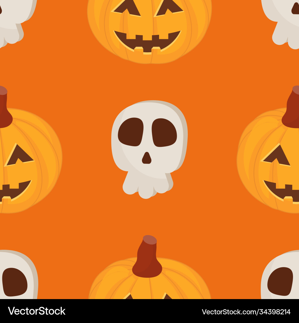 Halloween seamless pattern Vector Image