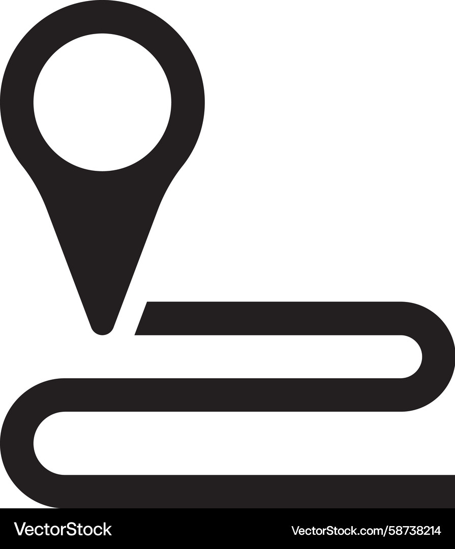 Road Destination Pointer Vector Image
