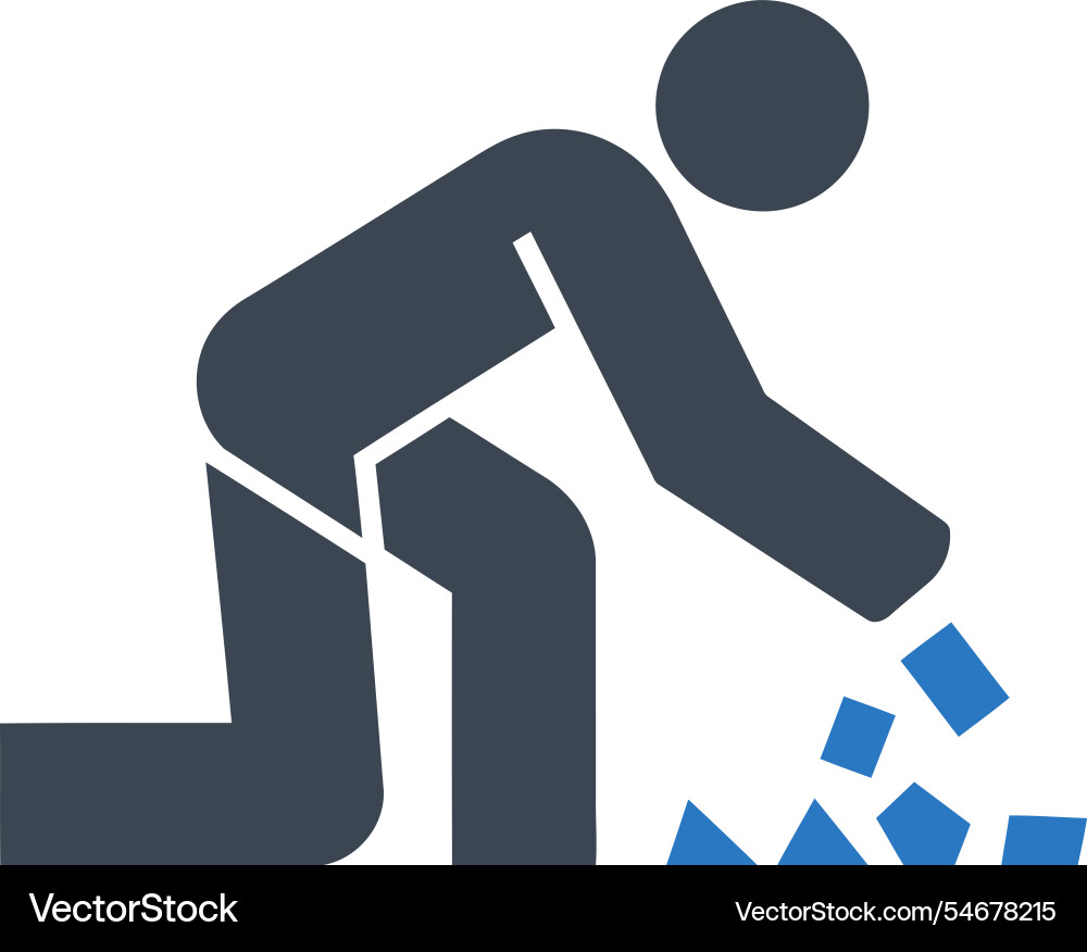 Collecting objects icon vector image