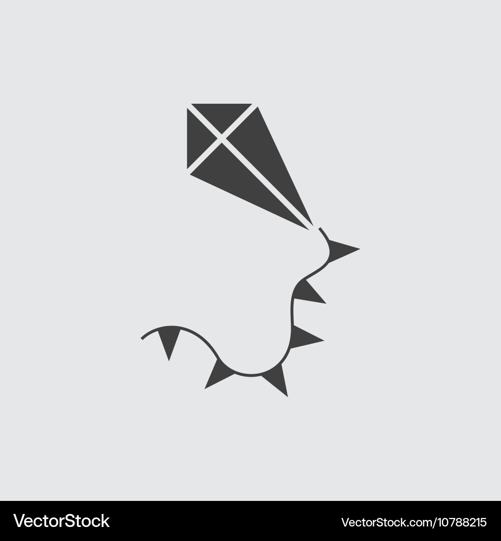 Kite Icon - Bright Fun Vector Image