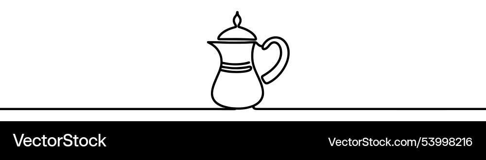 Continuous line drawing representing a traditional Continuous line drawing representing a traditional vector image