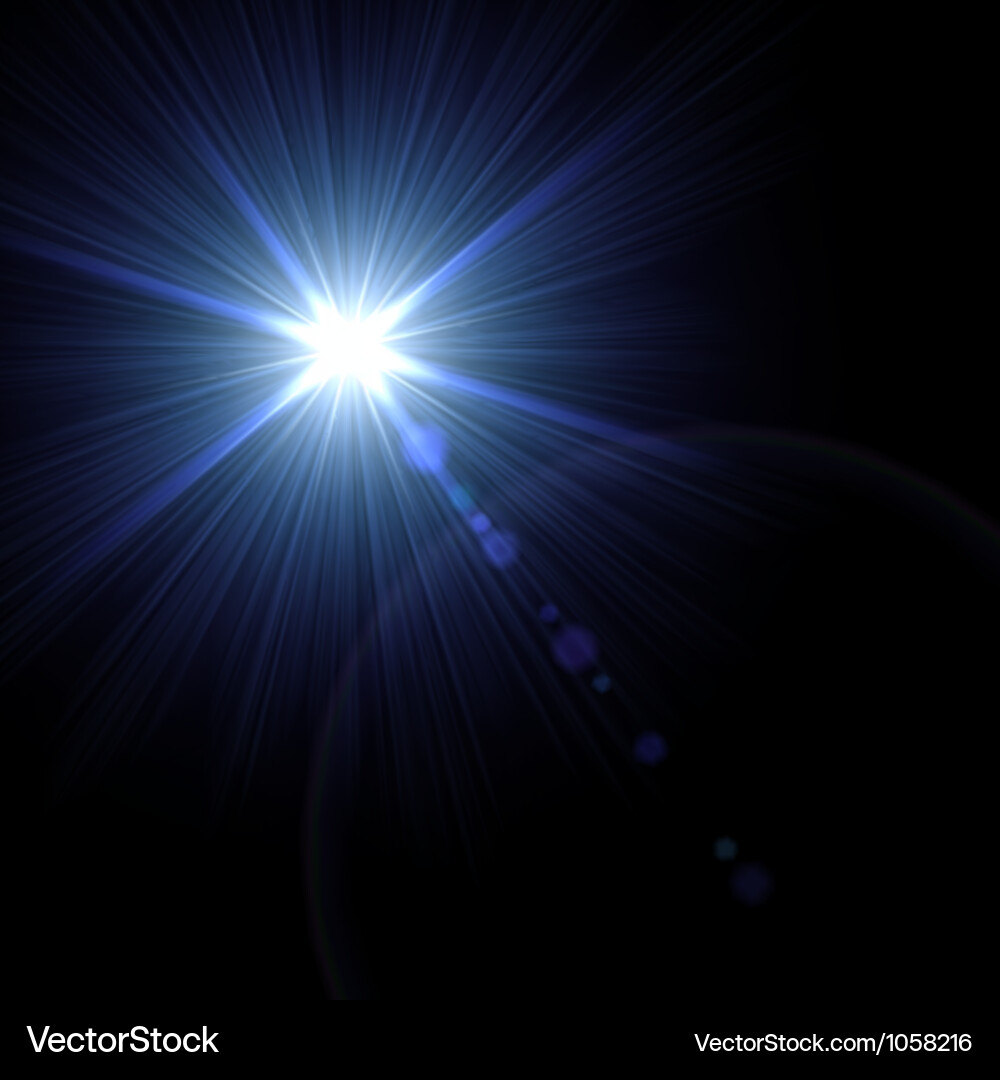 Dynamic Light Burst Effect vector image
