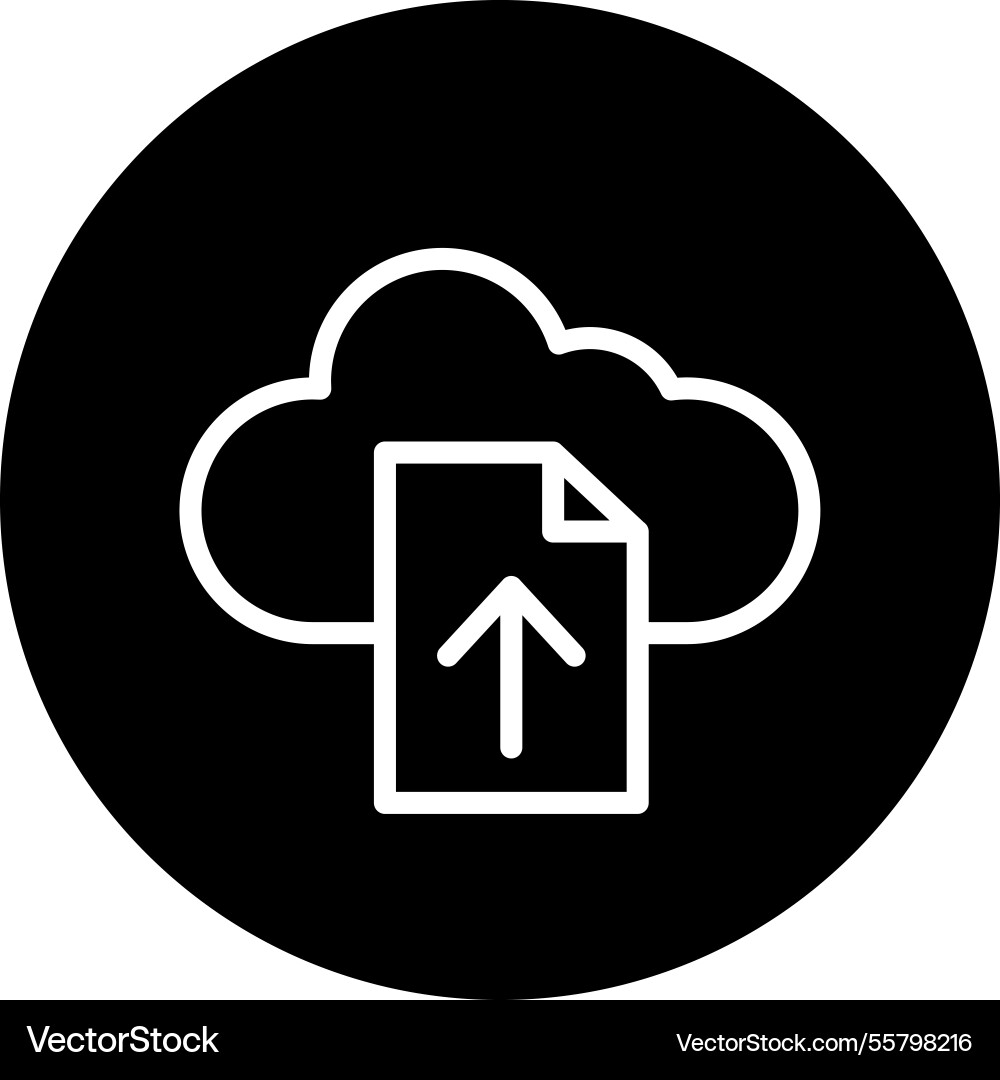 File upload icon design vector image